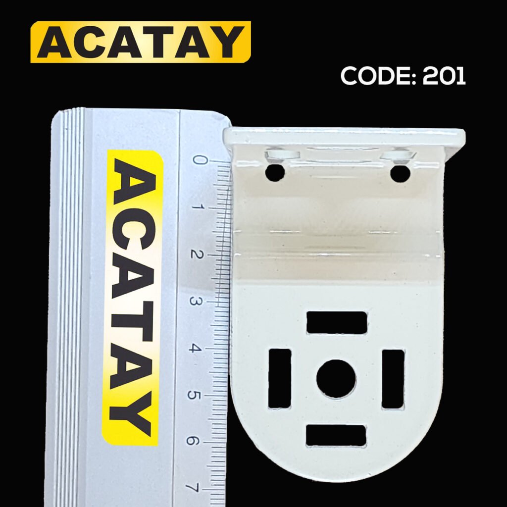 ACS 10493 şarjlı stor perde motorları ile uyumlu, güçlü ve dayanıklı metal ayak takımı – ACATAY Code 201