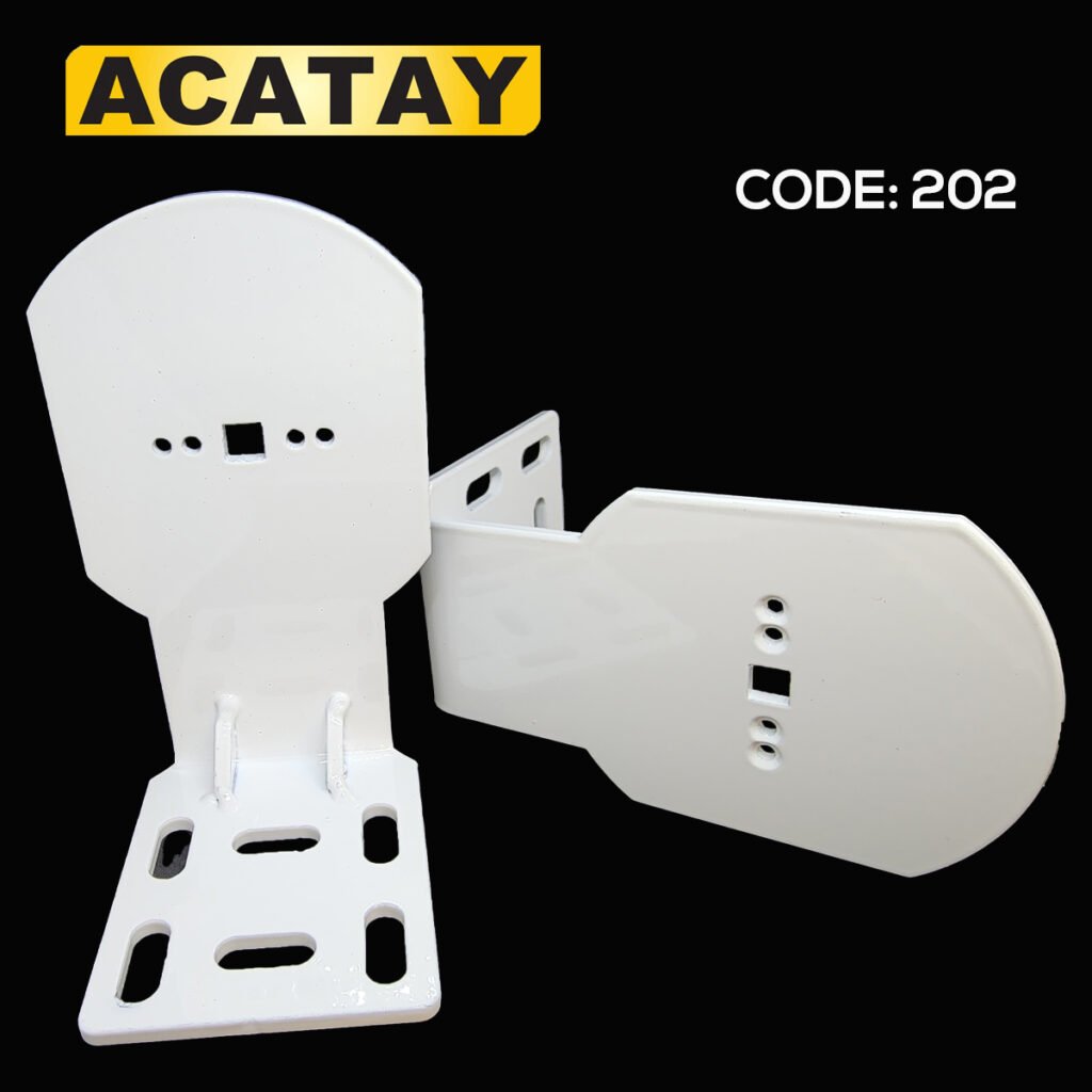 Ağır motorlu perde sistemleri için tavana monte edilen dayanıklı metal ayak takımı – ACATAY Code 202