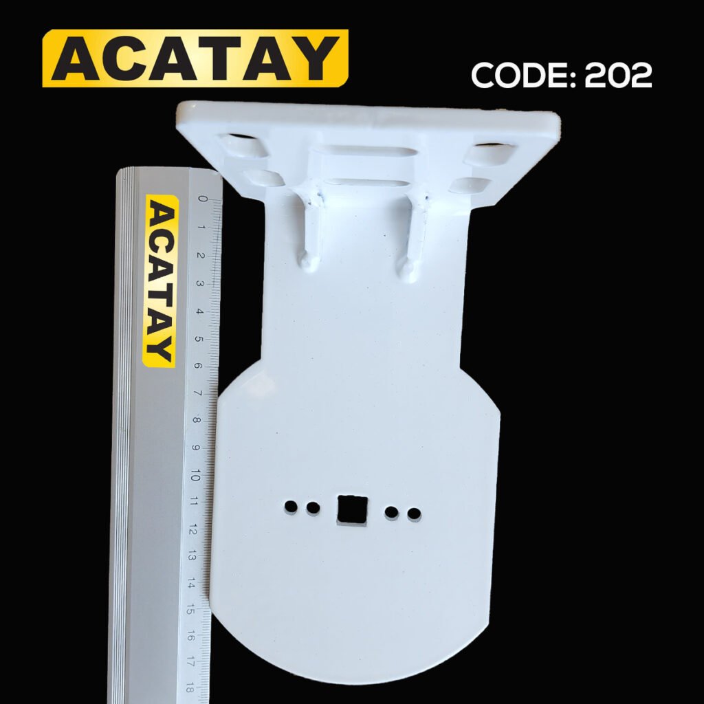 Ağır motorlu perde sistemleri için tavana monte edilen dayanıklı metal ayak takımı – ACATAY Code 202