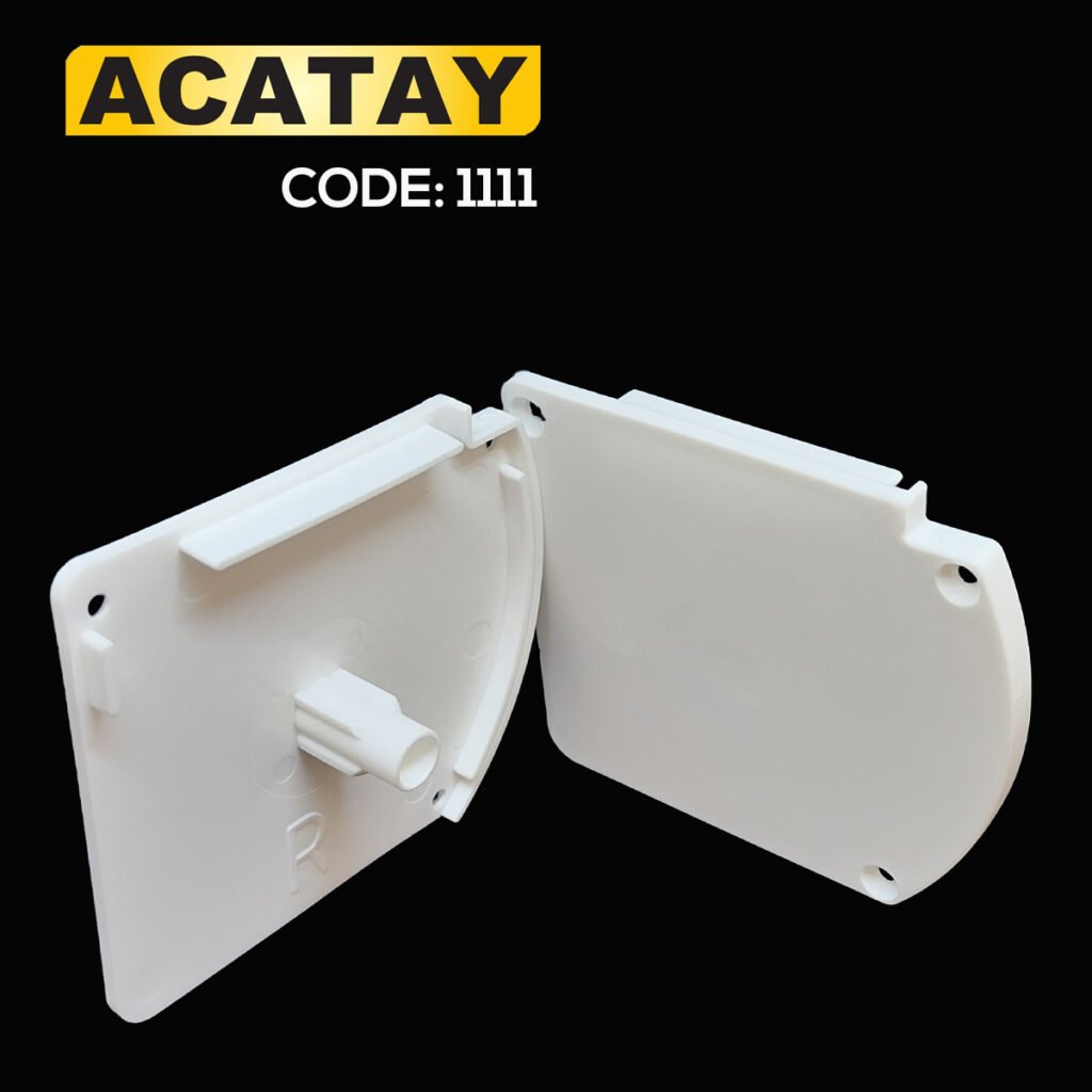 ACATAY Code:1111 Kapalı Kasa Kapakları – Standart kapalı kasa alüminyum profiller için uyumlu plastik kapak seti