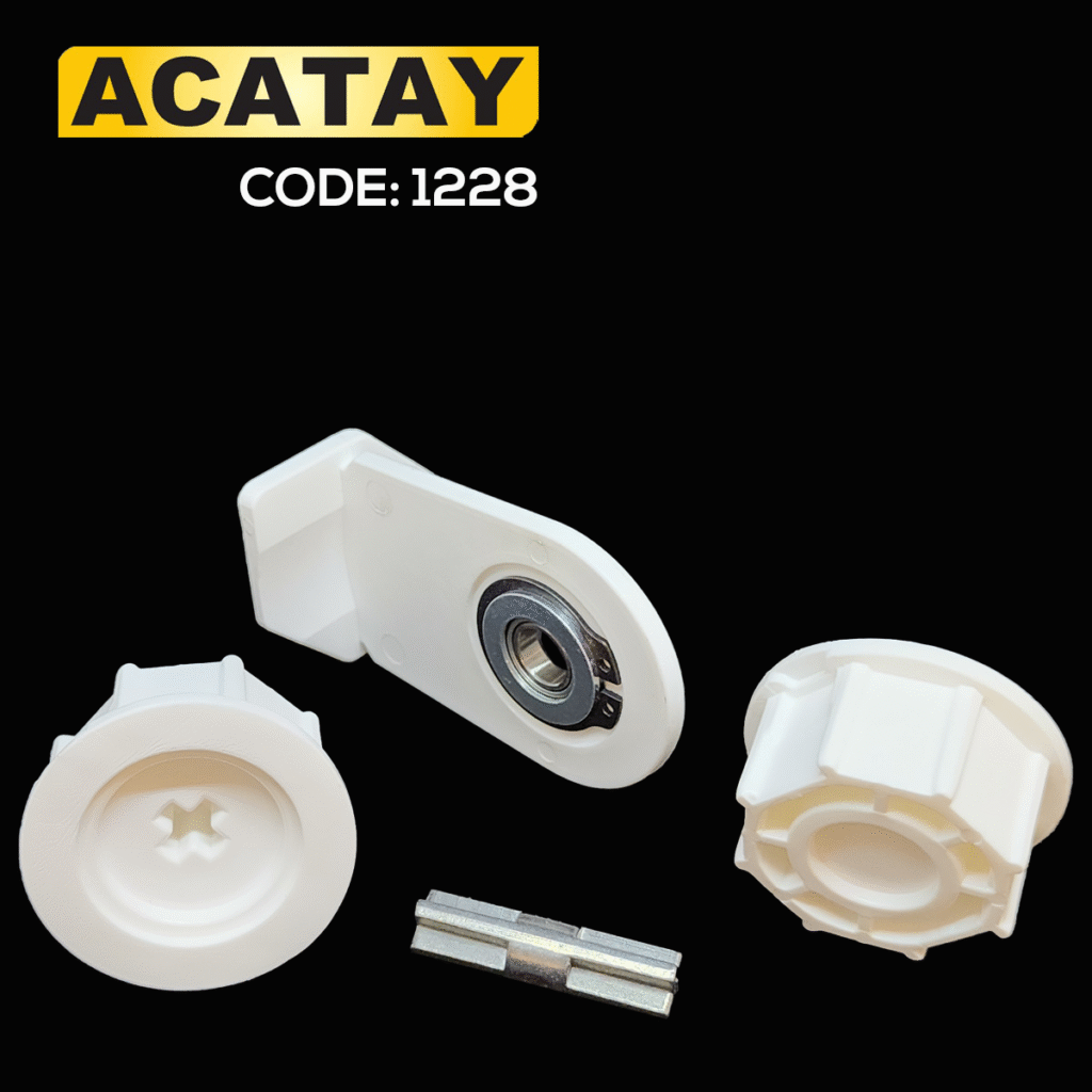 ACATAY code 1228 motorlu sistem orta ayak seti - geniş kasa stor perde sistemlerinde çiftli kullanım aparatı