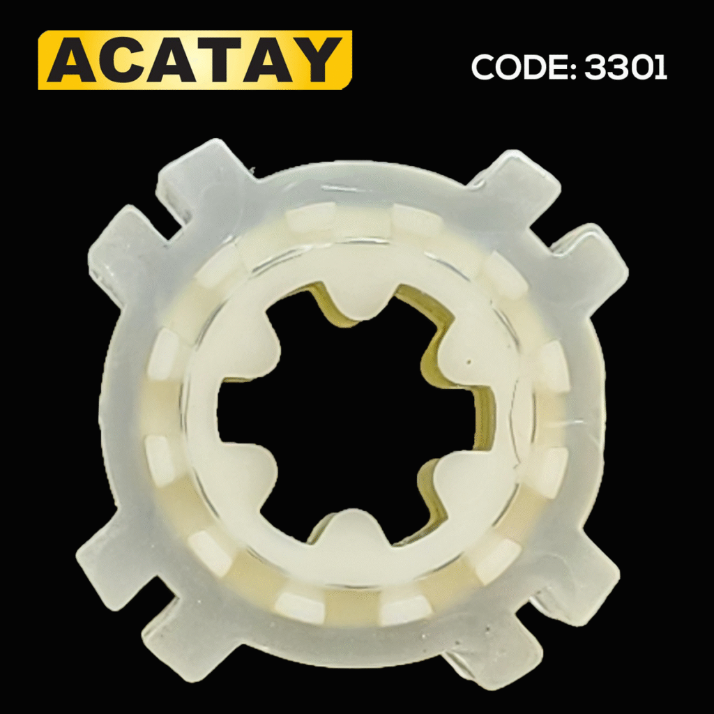 ACATAY code 3301 47 mm adaptör - stor perde motoru için 47 mm boru uyumlu plastik adaptör