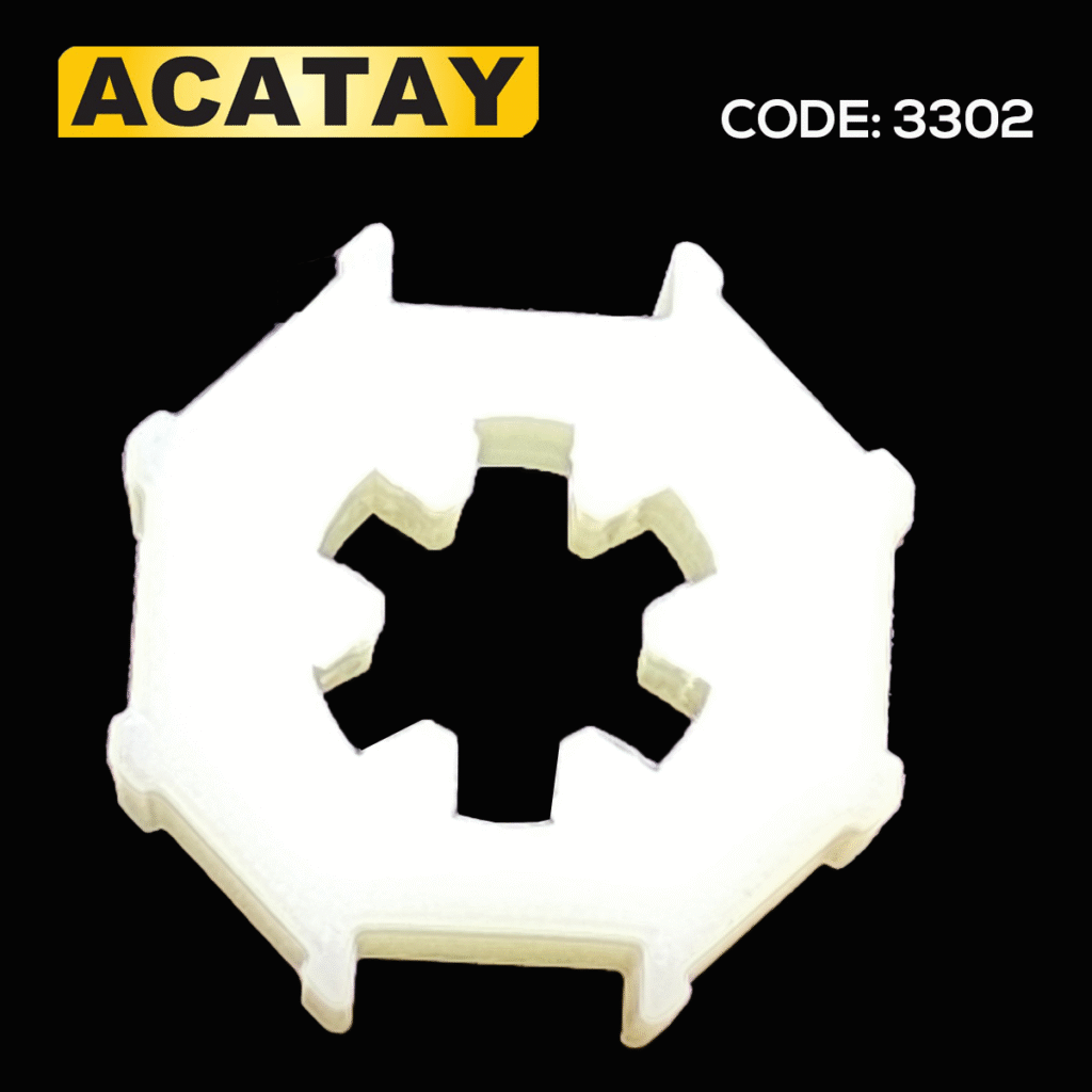 ACATAY code 3302 sekizgen adaptör - stor perde motoru için sekizgen boru uyum aparatı