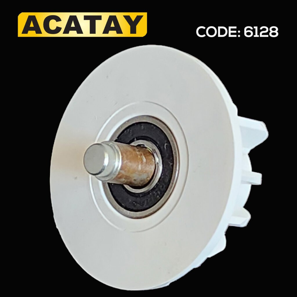 ACATAY CODE 6128 – 61 mm rulmanlı boru sonu, motorlu stor perde sistemleri için uyumlu parça