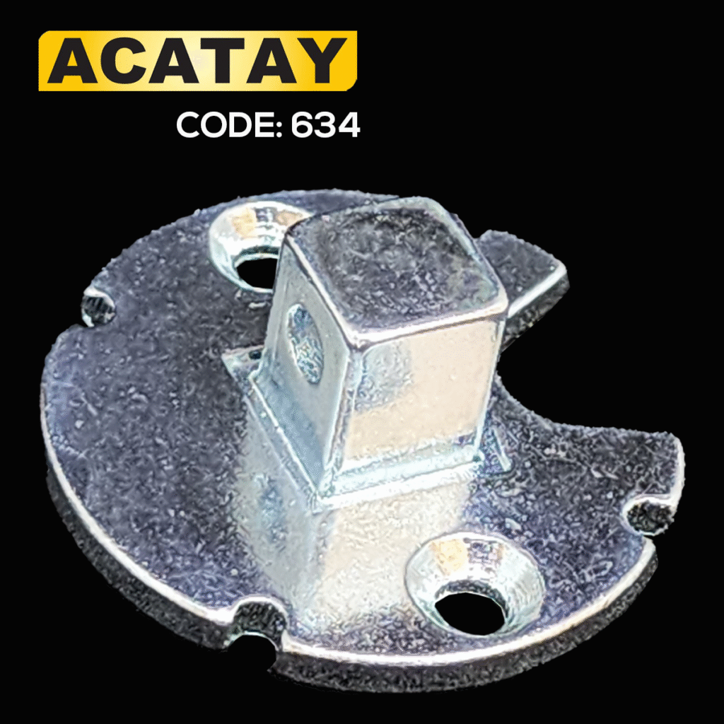 ACATAY code 634 tüp motor plastik ayak pulu - stor perde ve ahşap jaluzi sistemleri için metal arka sonlama aksesuarı