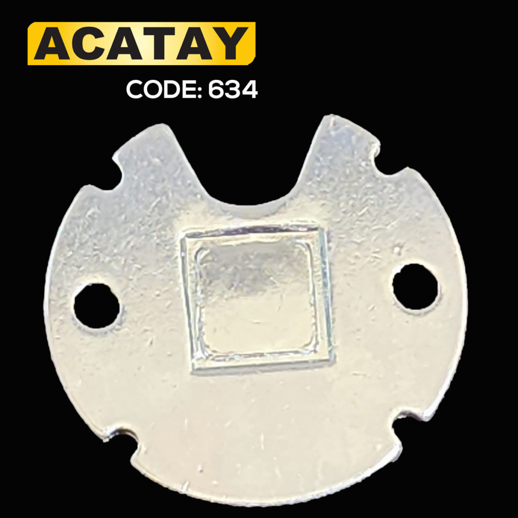 ACATAY code 634 tüp motor plastik ayak pulu - stor perde ve ahşap jaluzi sistemleri için metal arka sonlama aksesuarı