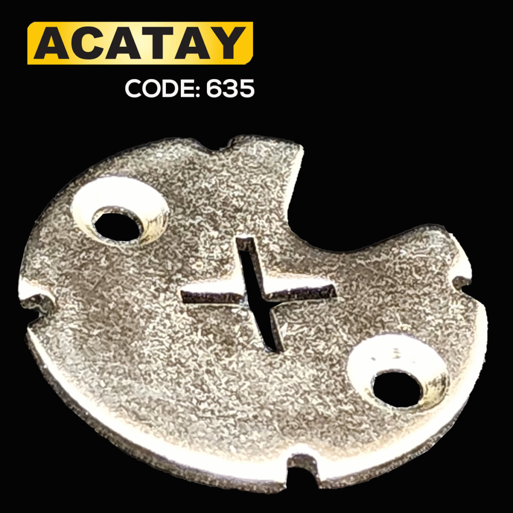 ACATAY code 635 tüp motor metal ayak pulu (artı pul) - stor perde sistemlerinde motor arka sonlama aksesuarı