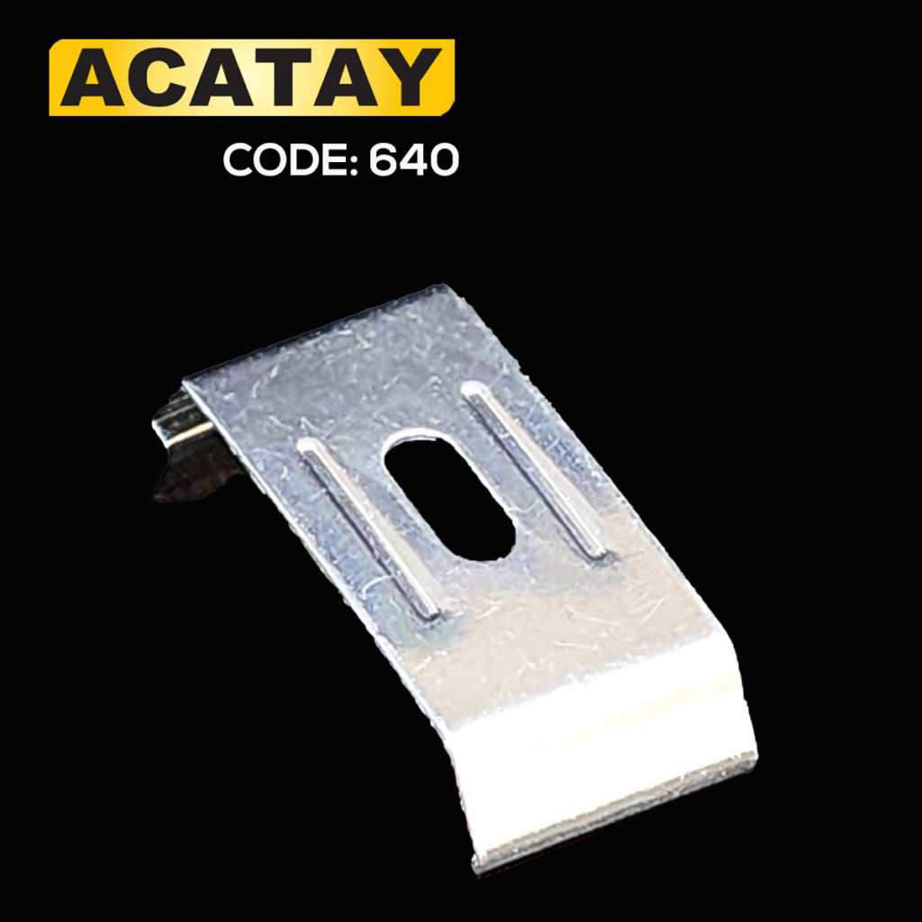 ACATAY code 640 geniş kasa kilitli potray - geniş kasa stor perde sistemleri için tavan montaj aparatı