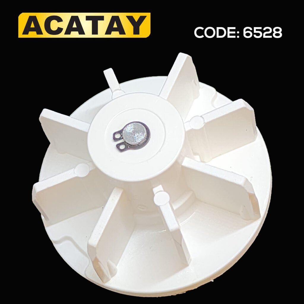 ACATAY CODE 6528 – 65 mm rulmanlı boru sonu, ağır motorlu stor perde sistemleri için uyumlu parça